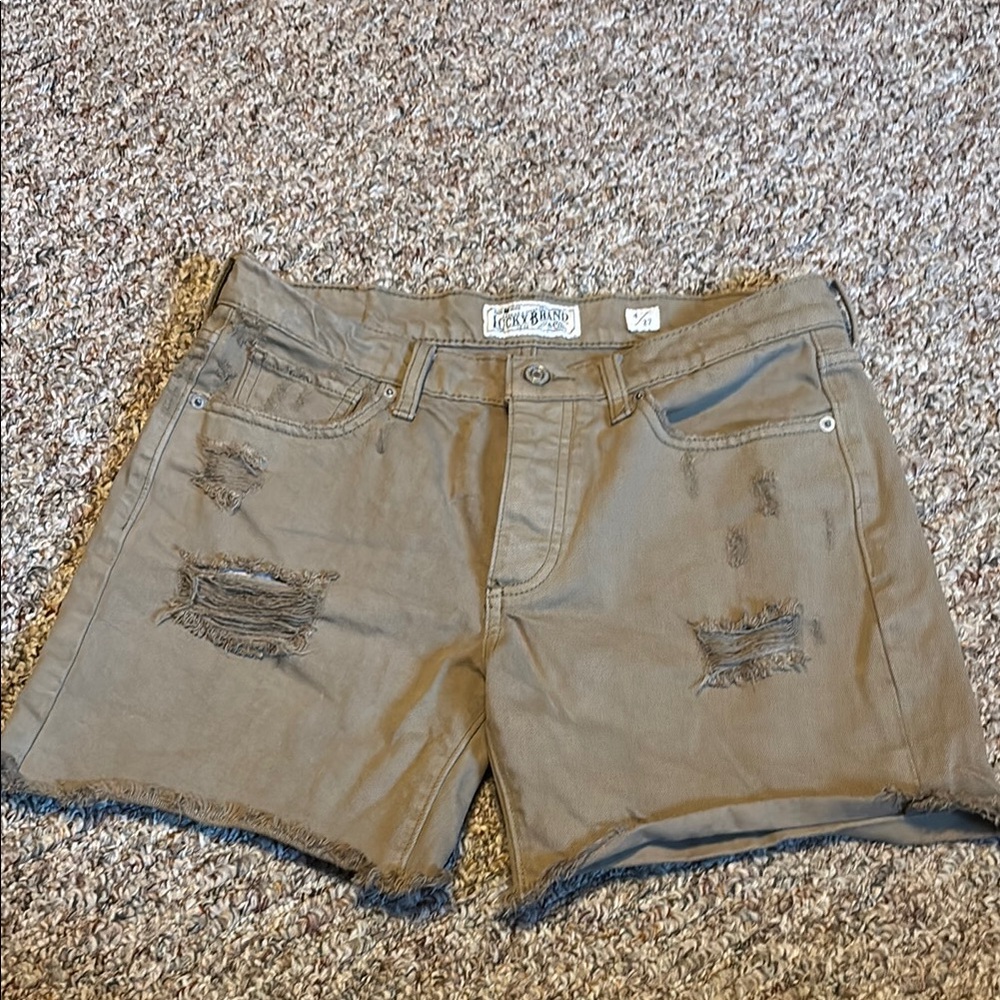Lucky Brand Women's Distressed Shorts. The Boyfriend Short 4/27